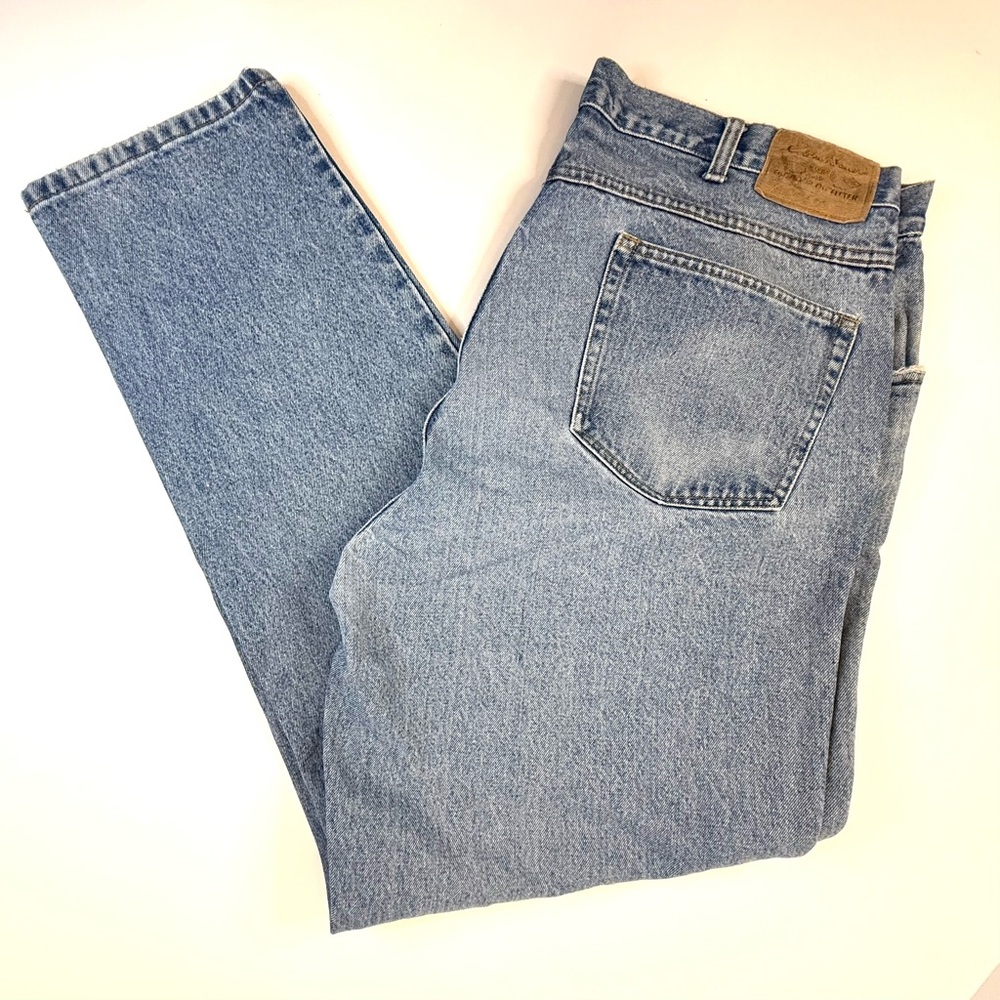 Eddie Bauer Classic Blue Denim Jeans 40” Waist / 32” Inseam